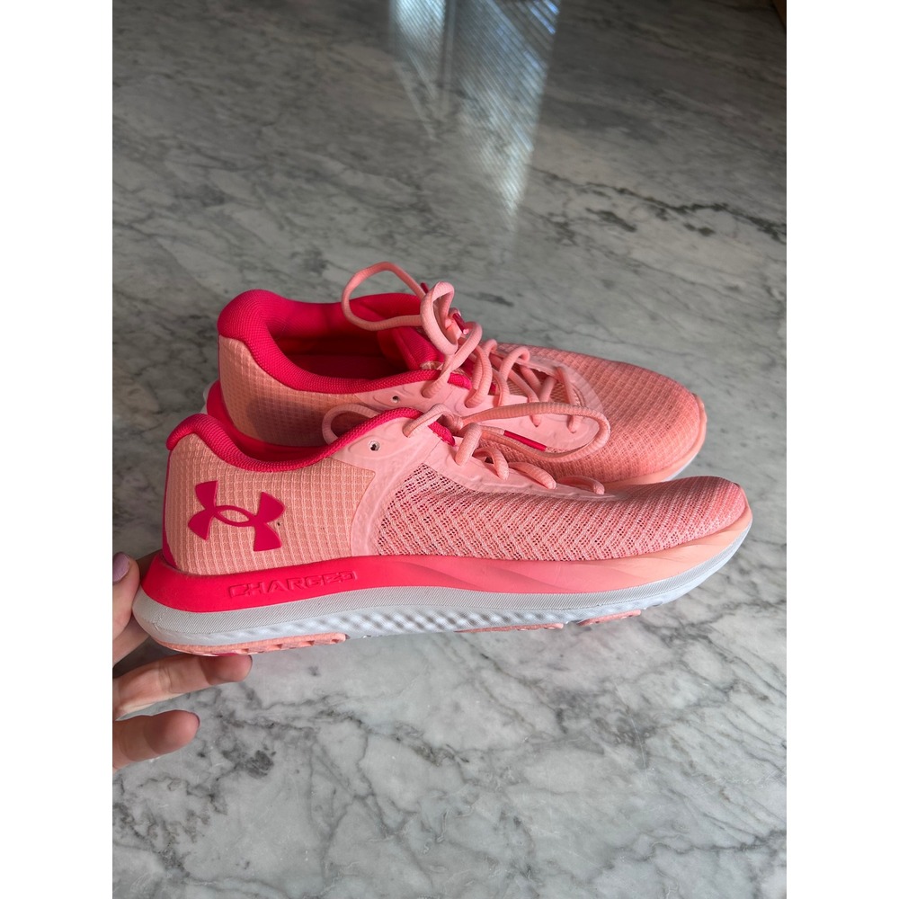 Under Armour Charged Breathe Running Shoes Coral Pink Women's Size‎ 8